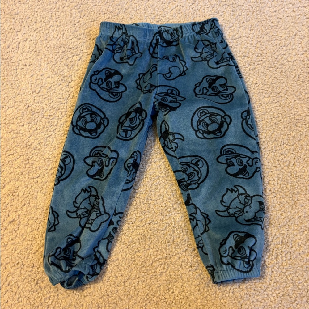 Nintendo super Mario bros Blue Character Pajama Bottoms for Kids